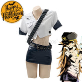 【In Stock】Anime Panty & Stocking With Garterbelt Cosplay Officer Of The Undead Anarchy Costume